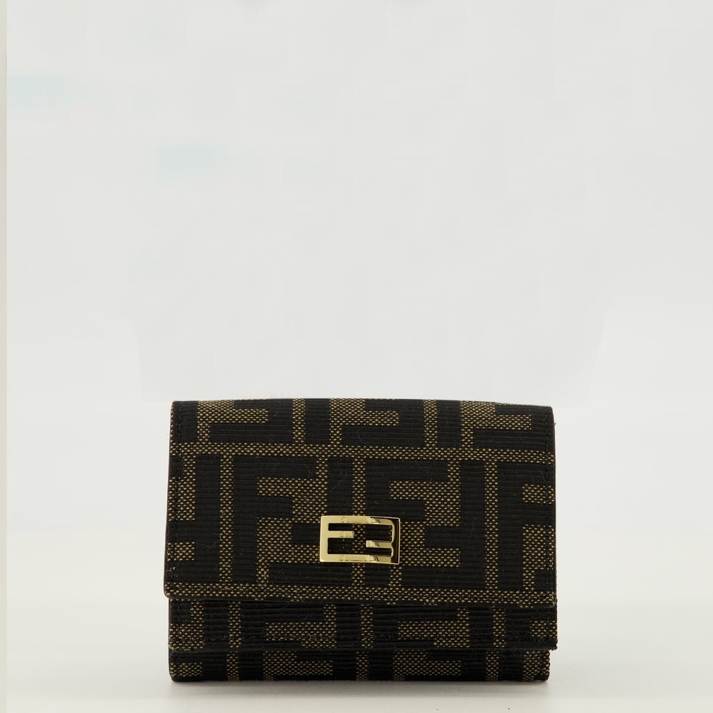 Petite maroquinerie Wallet On Chain Tube Fendi Marron Femme