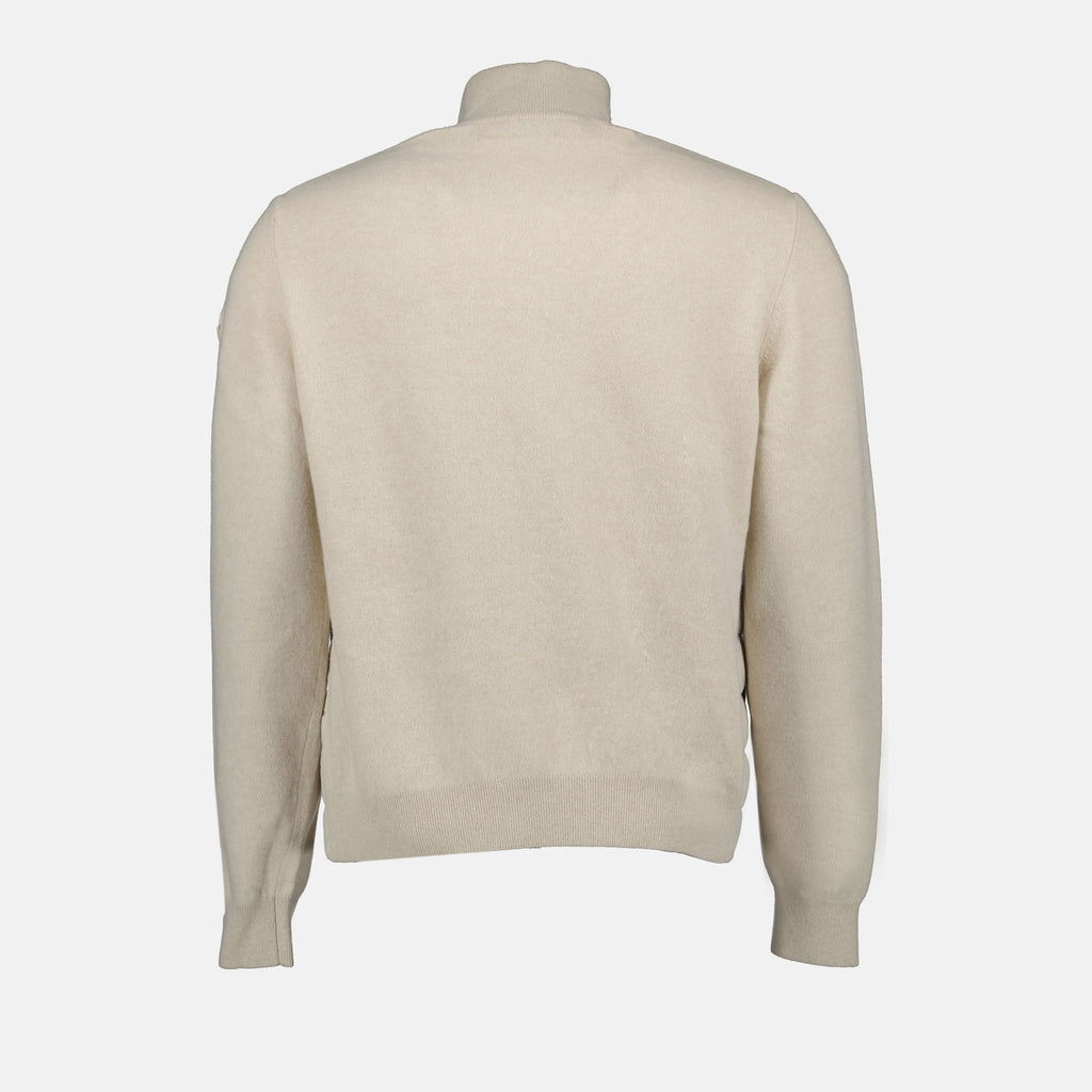 Vestes Veste bi-matière Moncler Beige Homme