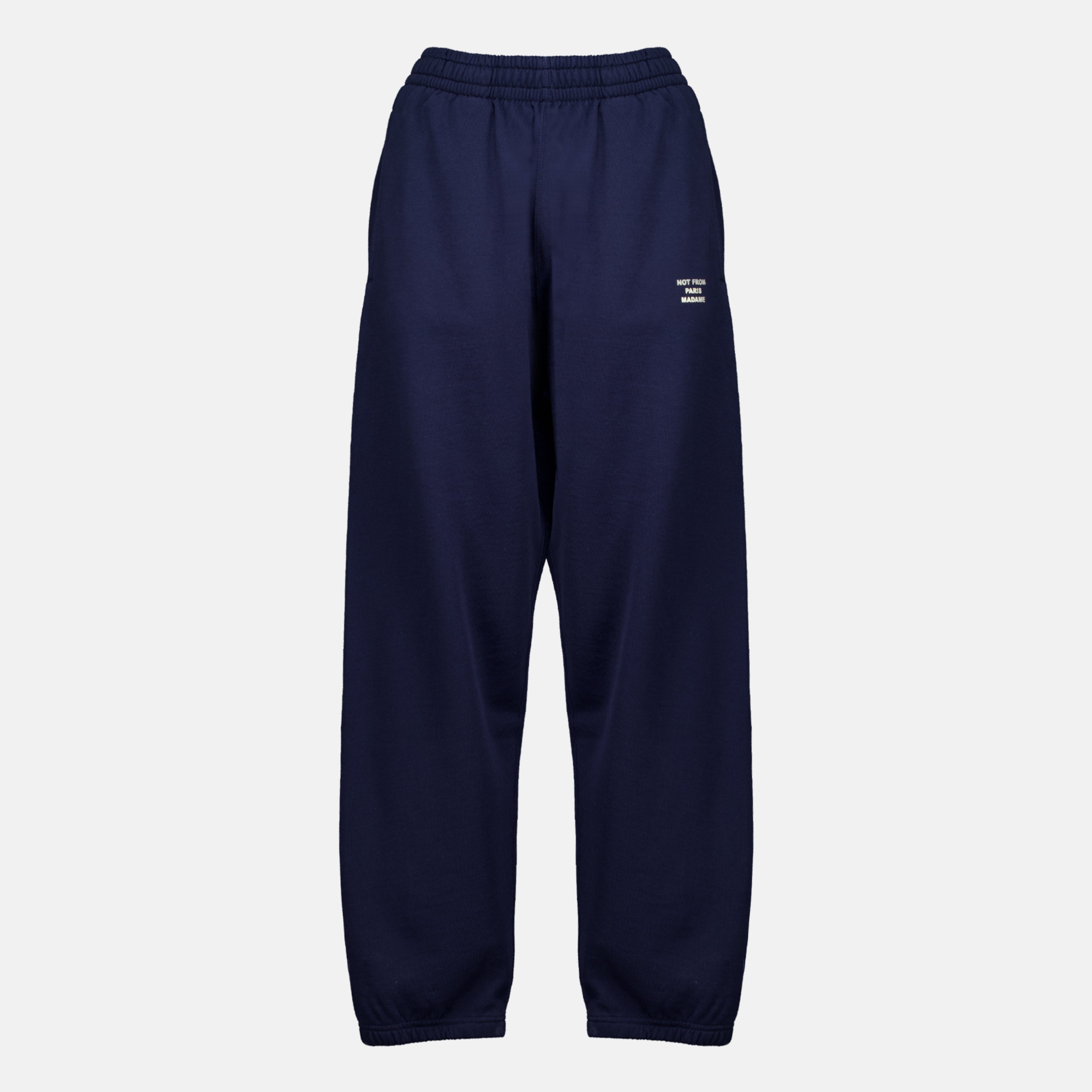 Pantalons Bas de jogging Slogan bleu marine en molleton Drole De Monsieur Bleu foncé Homme