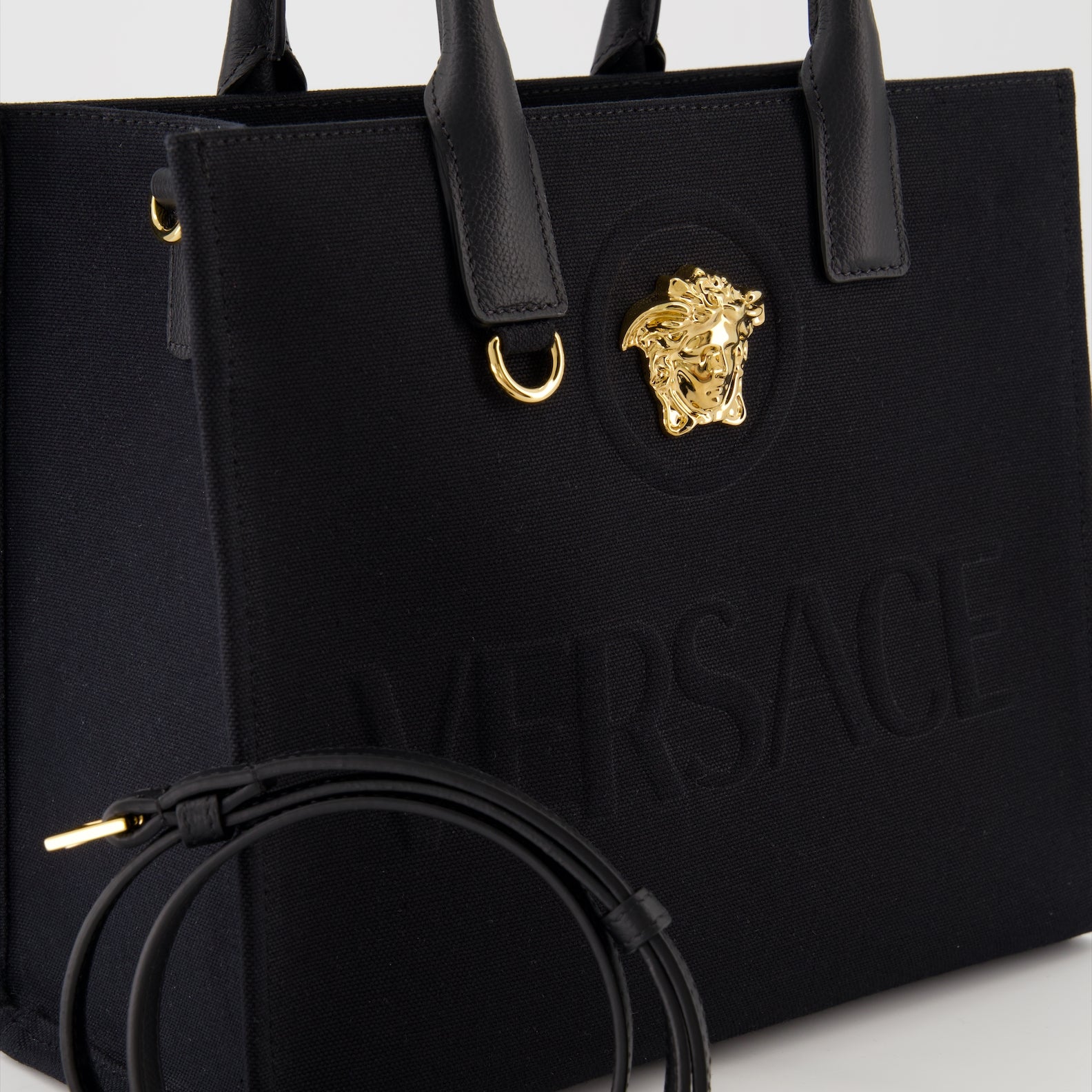 Tote bags Petit sac cabas La Medusa Versace Black Femme