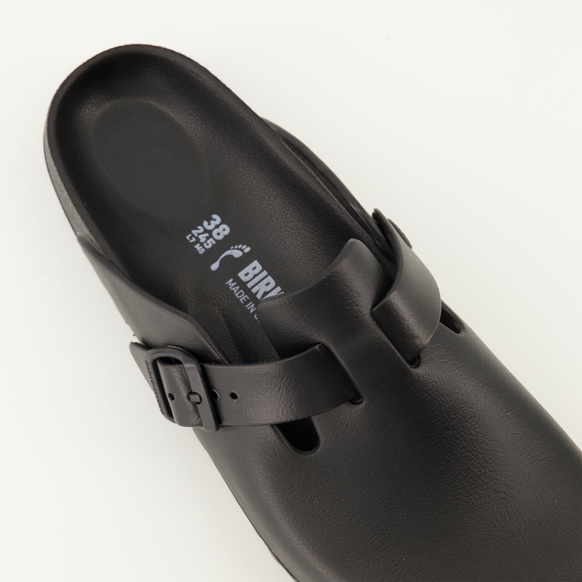 Imagen de las Mules Boston de Birkenstock para Mujer - Temporada Primavera-Verano 2025 - Vista detallada desde arriba