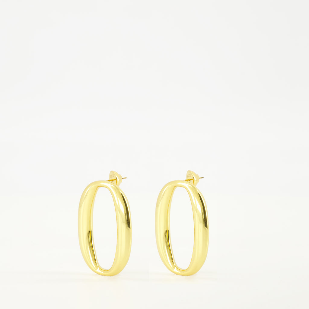 Image de l'article Boucles d'oreilles ovales de la marque Patou pour Femme - Saison Automne-Hiver 2025 - Vue détaillée_2