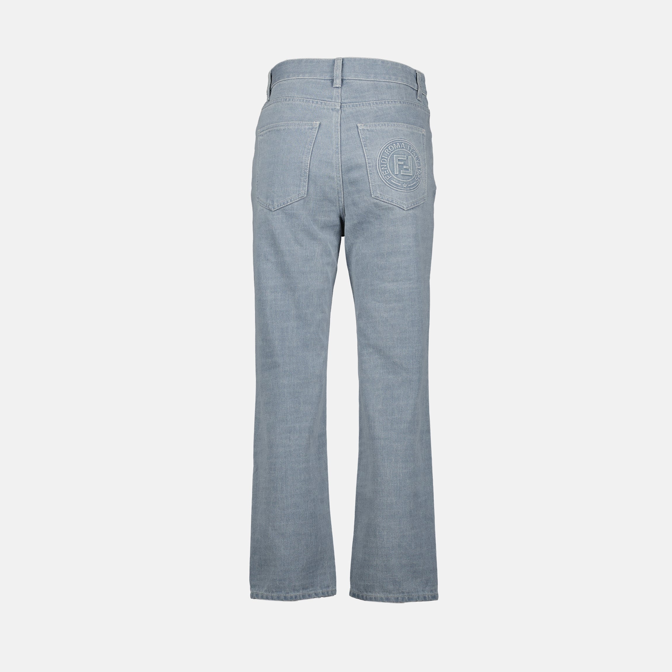 Pantalones Pantalones de mezclilla Fendi Gris Femme