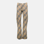 Pantaloni Pantaloni a quadri Burberry Beige Femme