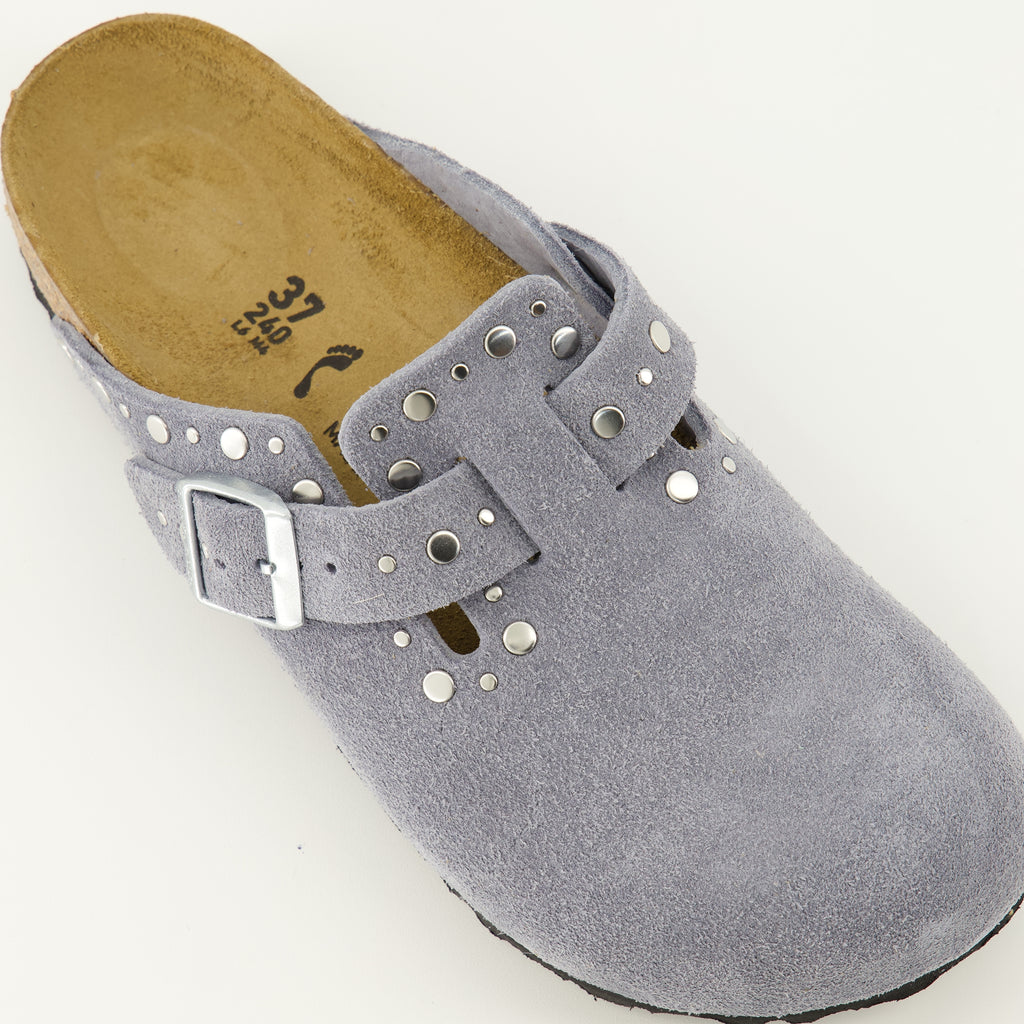 Chaussures ouvertes グレーのボストンリベットミュール Birkenstock Gris Femme