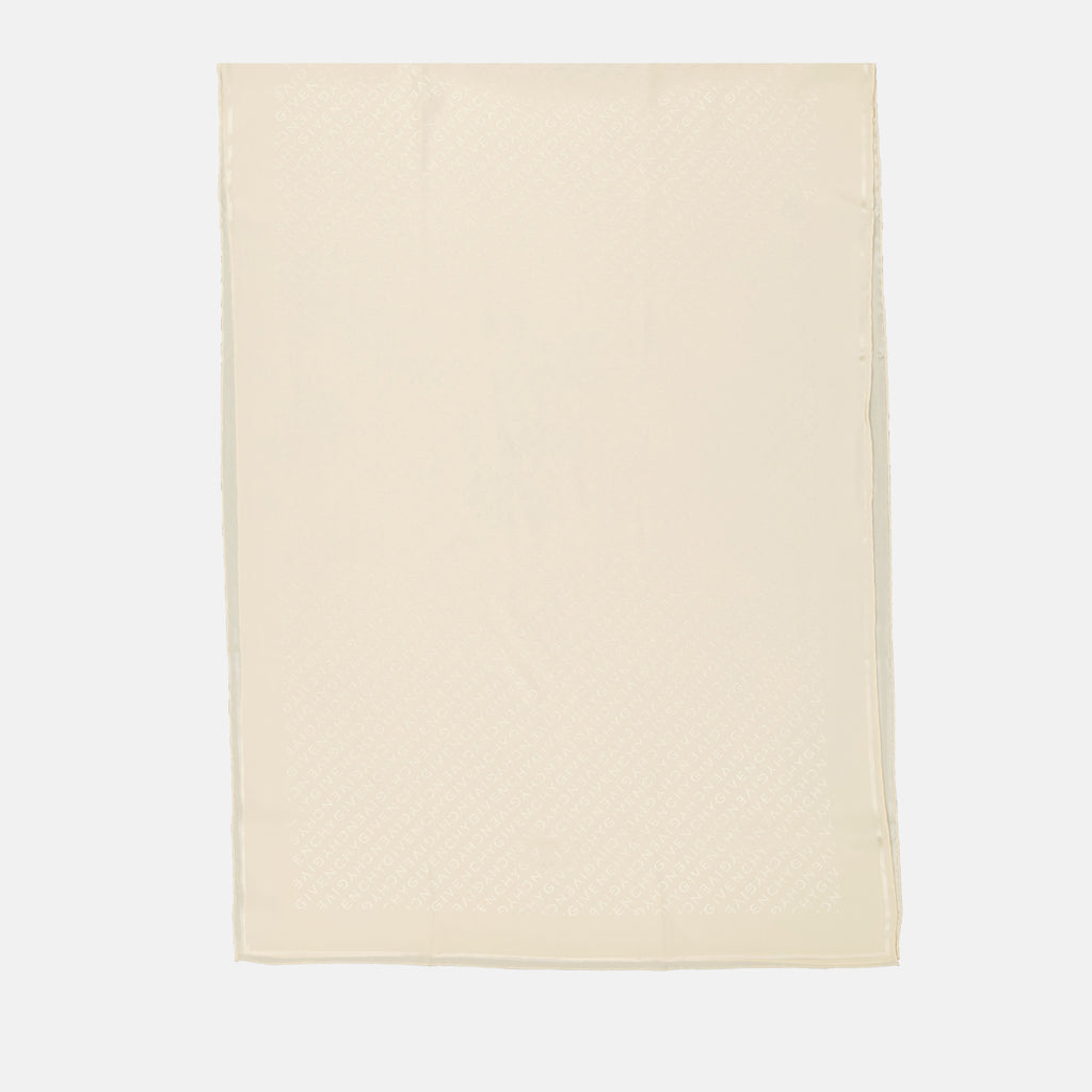 Écharpes, foulards et gants Foulard monogrammé Givenchy Blanc Femme
