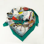 Bild des Foulard Raining Cats & Dogs von Burberry für Unisex - Frühjahr/Sommer 2026 - Detaillierte Ansicht 2