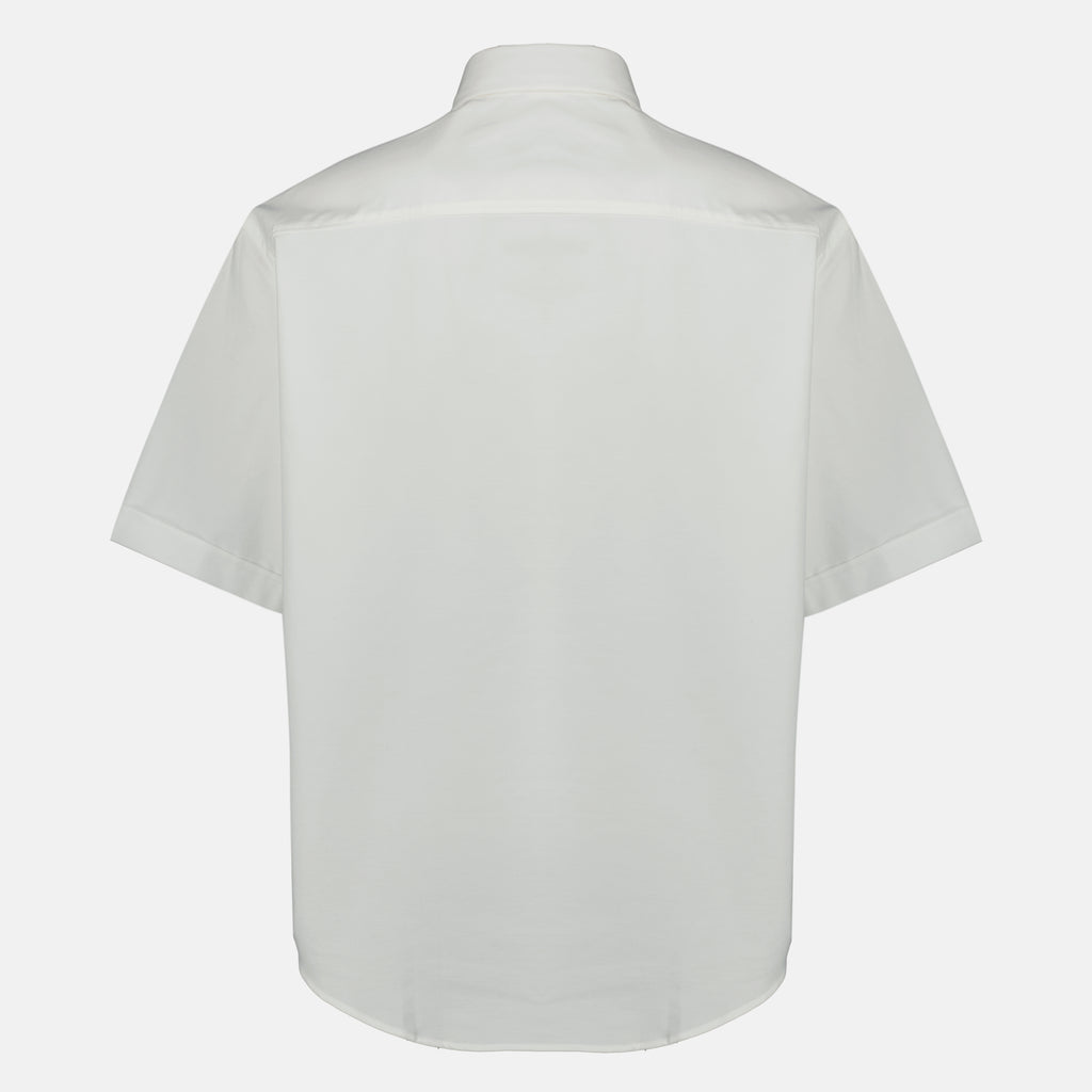 Image de l'article Chemise blanche en coton de la marque Ami PARIS pour Homme - Saison Printemps-Été 2026 - Vue de Dos