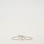 Immagine del bracciale VLogo argentato del marchio Valentino Garavani per Uomo - Collezione Primavera-Estate 2026 - Vista Frontale
