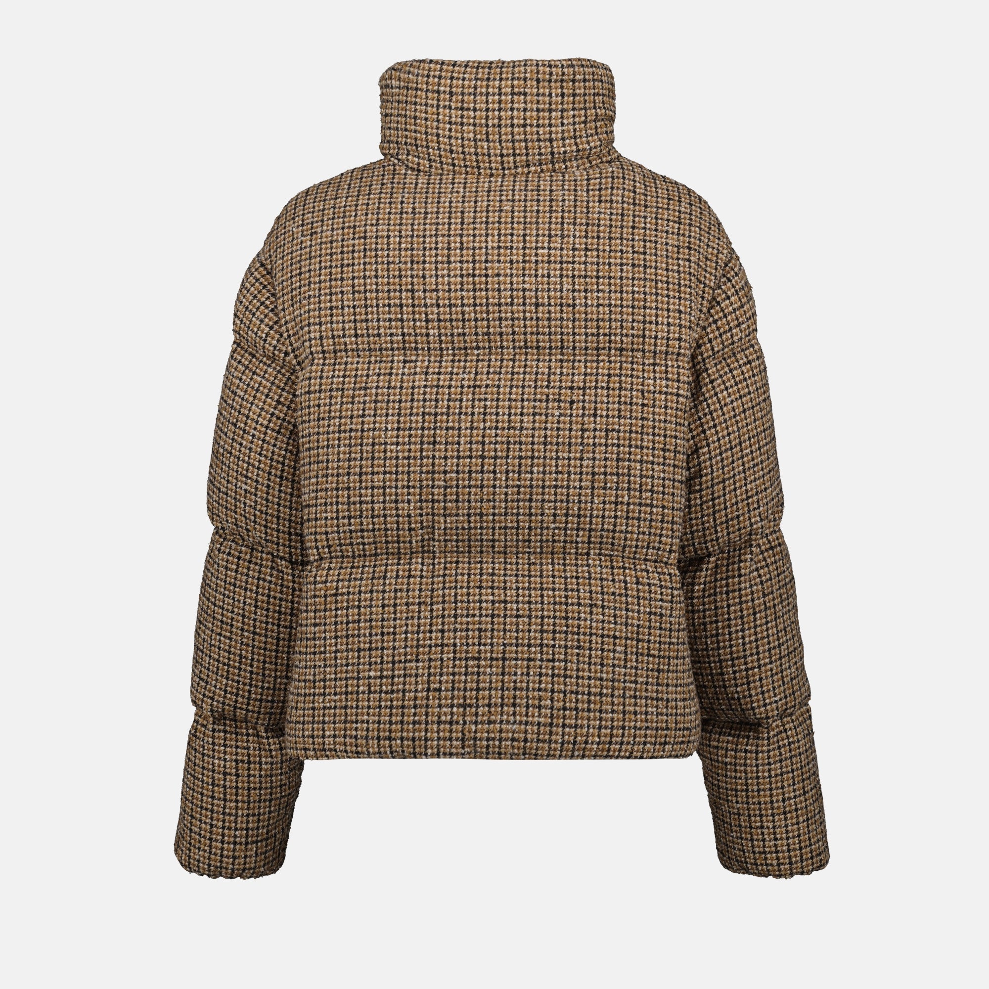 Manteaux Doudoune Bouclée Seboune Moncler Marron Femme