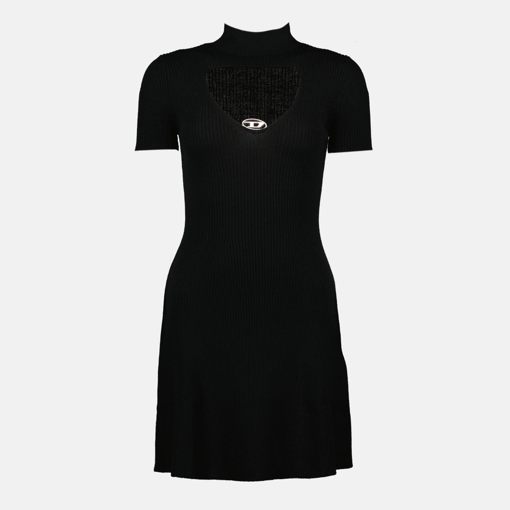 Image de l'article Robe M-Olympe en laine noire de la marque Diesel pour Femme - Saison Printemps-Été 2026 - Vue de Face