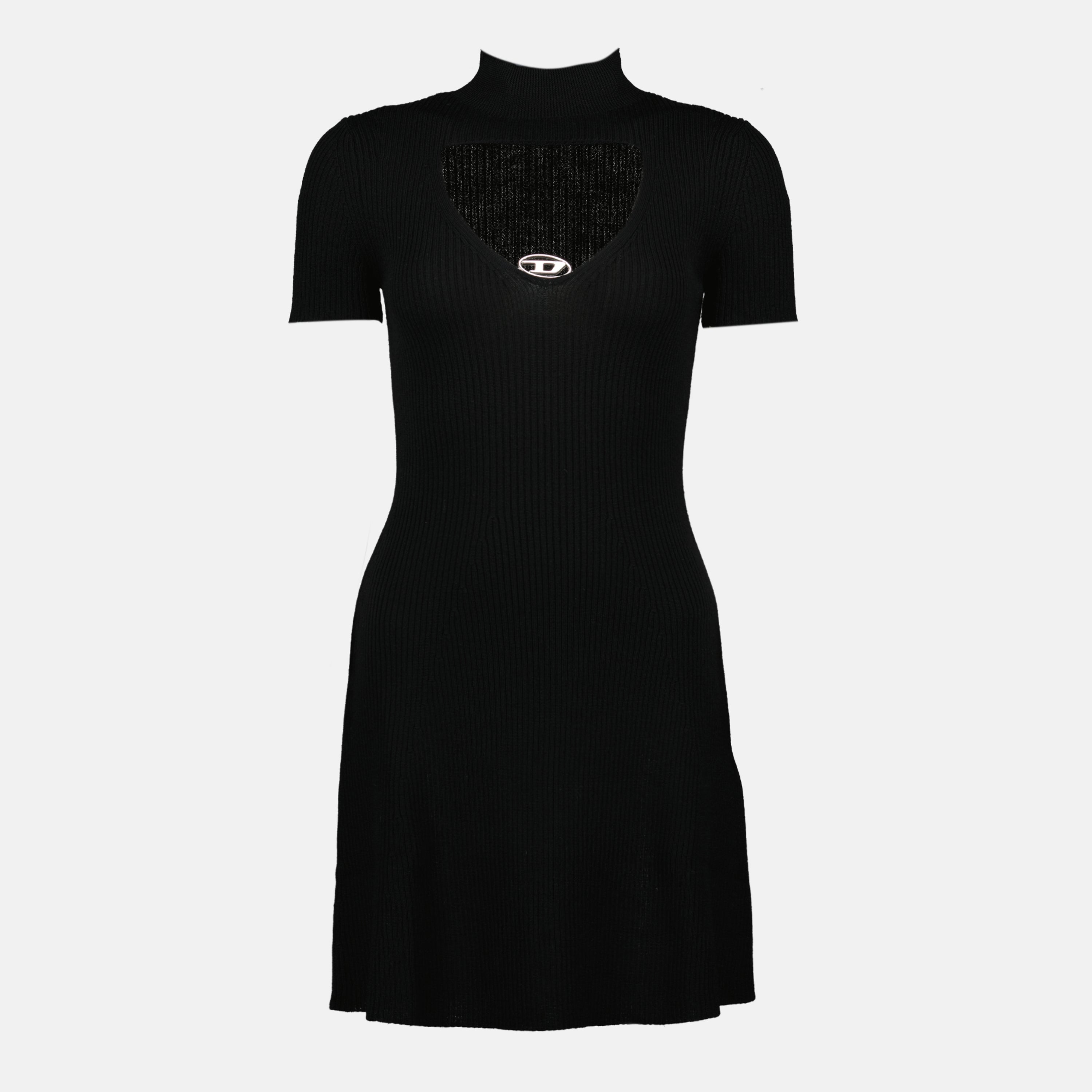 Image de l'article Robe M-Olympe en laine noire de la marque Diesel pour Femme - Saison Printemps-Été 2026 - Vue de Face