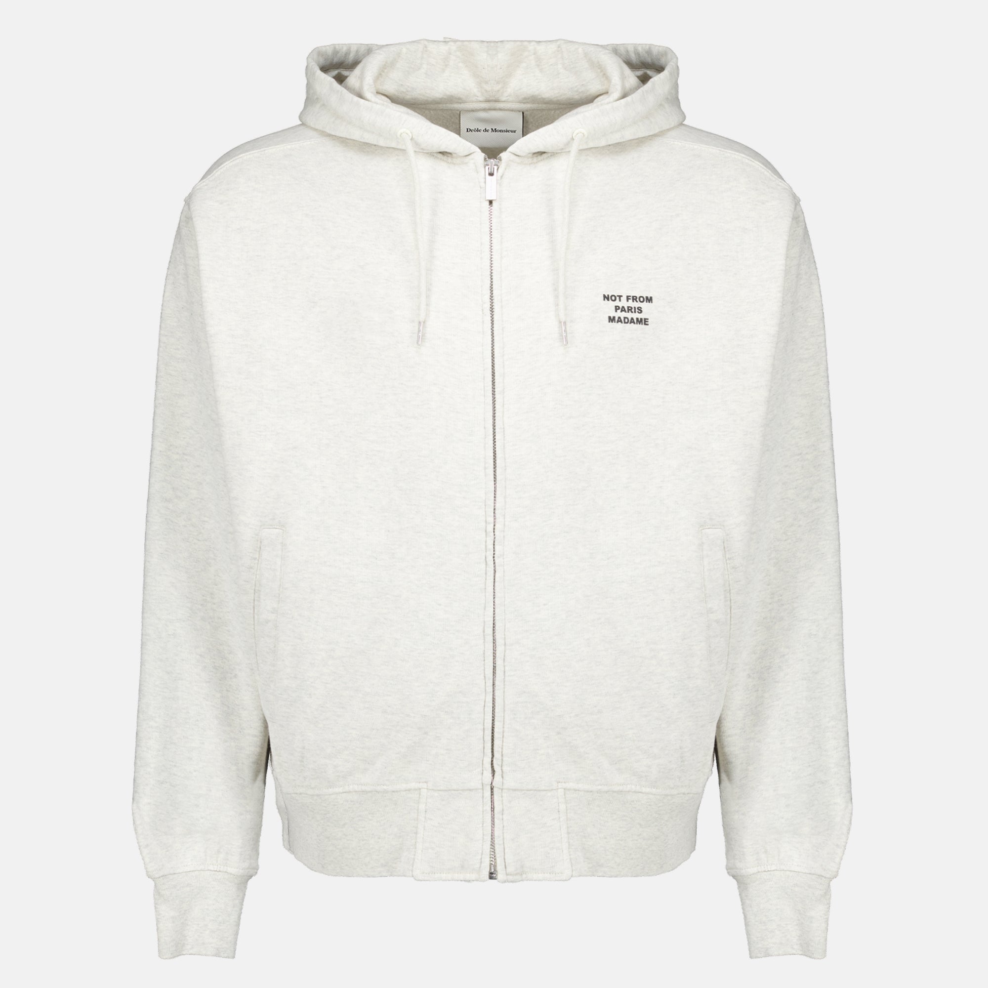 Sweatshirts 슬로건 집업 스웨트셔츠 그레이 Drole De Monsieur Gris Homme