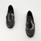 Mocassins Mocassins em Couro Verniz Saint Laurent Preto Homme