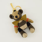Image of the Burberry Women's Thomas Bear Check Plaid Keychain - Spring-Summer 2026 Season - Detailed View_2