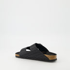 Chaussures ouvertes Sandálias Arizona Rivet Birkenstock Noir Homme
