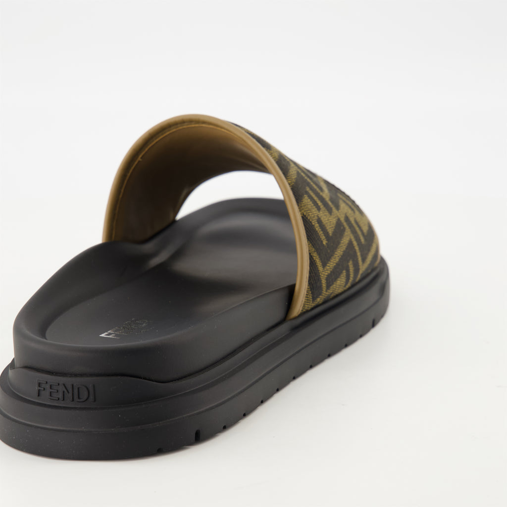 오픈 슈즈 펜디 대각선 샌들 Fendi 갈색 Homme