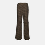 팬츠 Pantalon FF Fendi 갈색 Femme