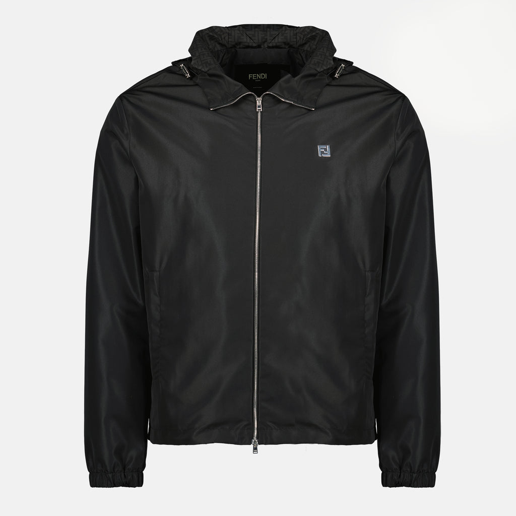 Image de l'article Veste en nylon noir de la marque Fendi pour Homme - Saison Printemps-Été 2026 - Vue de Face