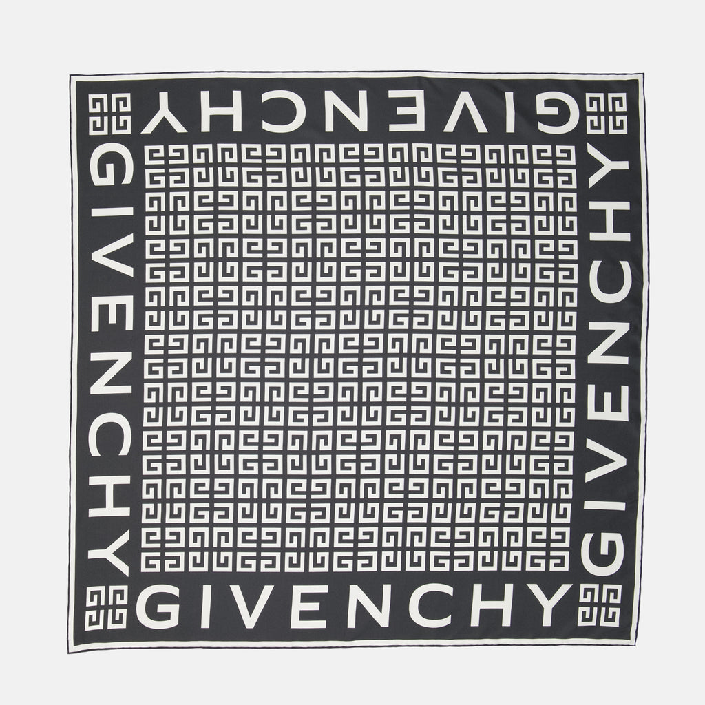 Écharpes, foulards et gants Carré 4G en soie Givenchy Gris Femme