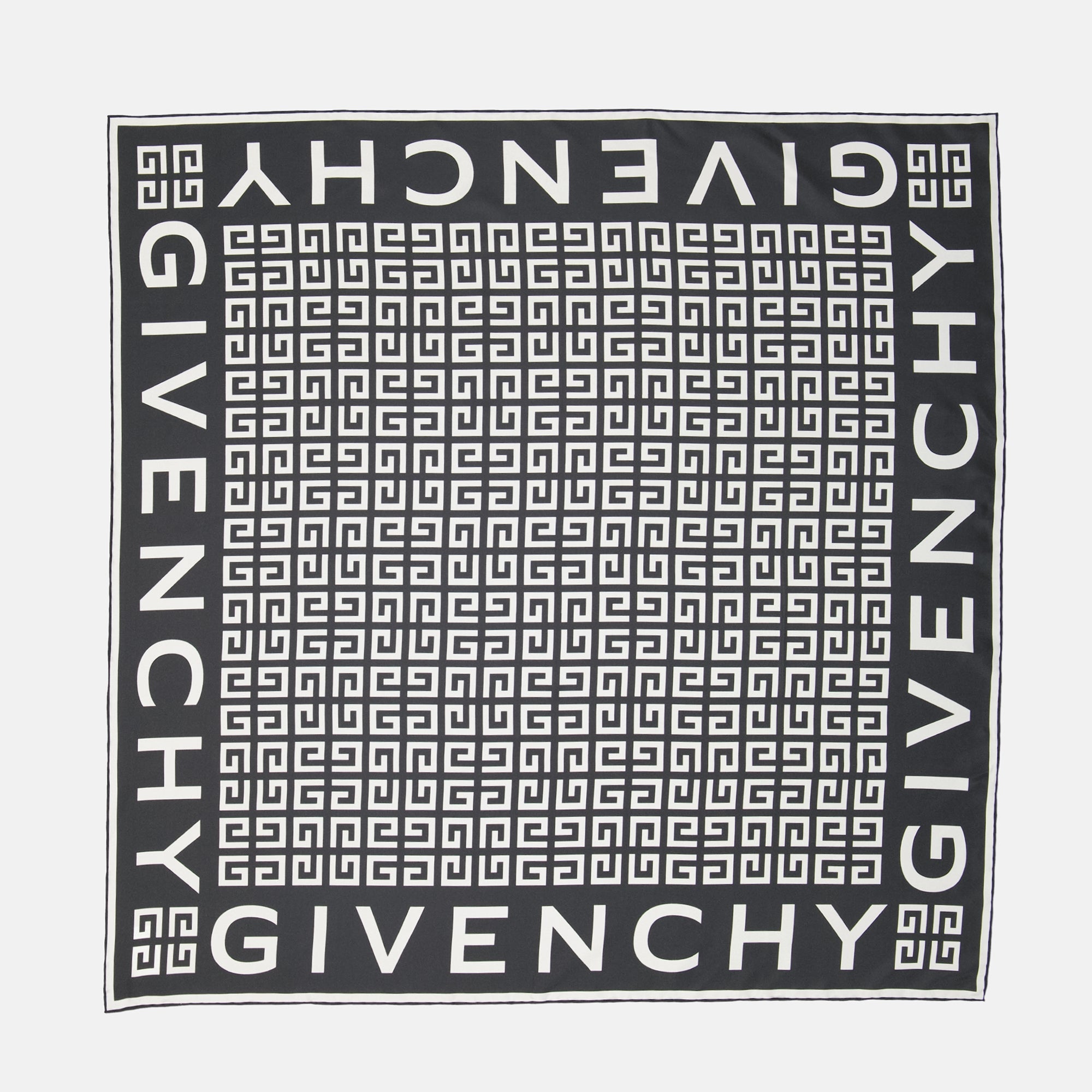 Écharpes, foulards et gants Carré 4G en soie Givenchy Gris Femme