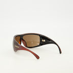 Bild der SL 914 braunen Sonnenbrille der Marke Saint Laurent für Unisex - Frühjahr-Sommer 2026 - Detailansicht_2