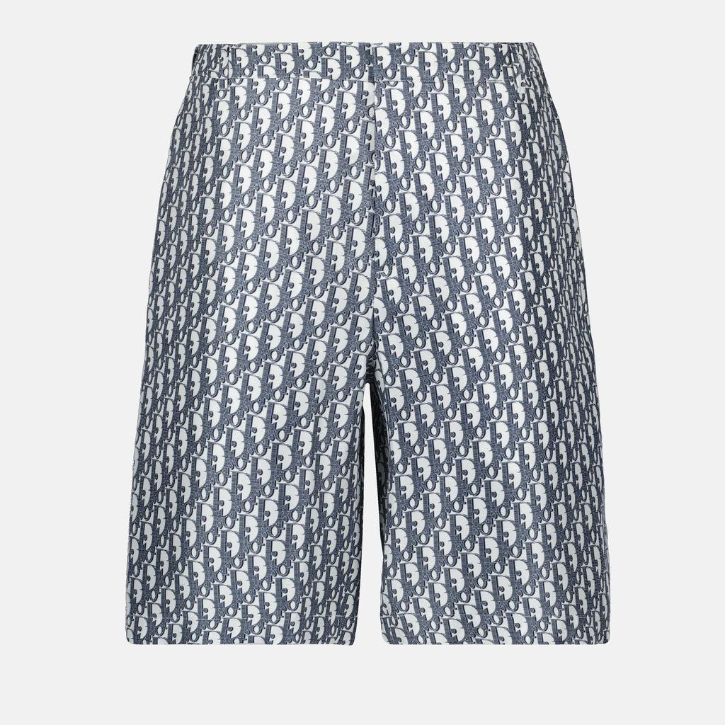 Shorts Short Dior Oblique Dior Blu scuro Homme