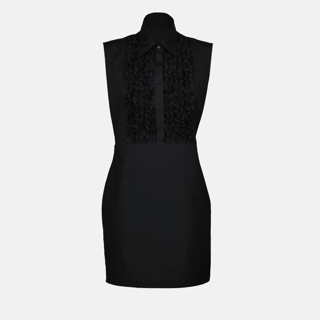 Robes Robe en popeline Moschino Noir Femme