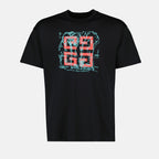 Camisetas T-shirt Impressa 4G Givenchy Preto Homme