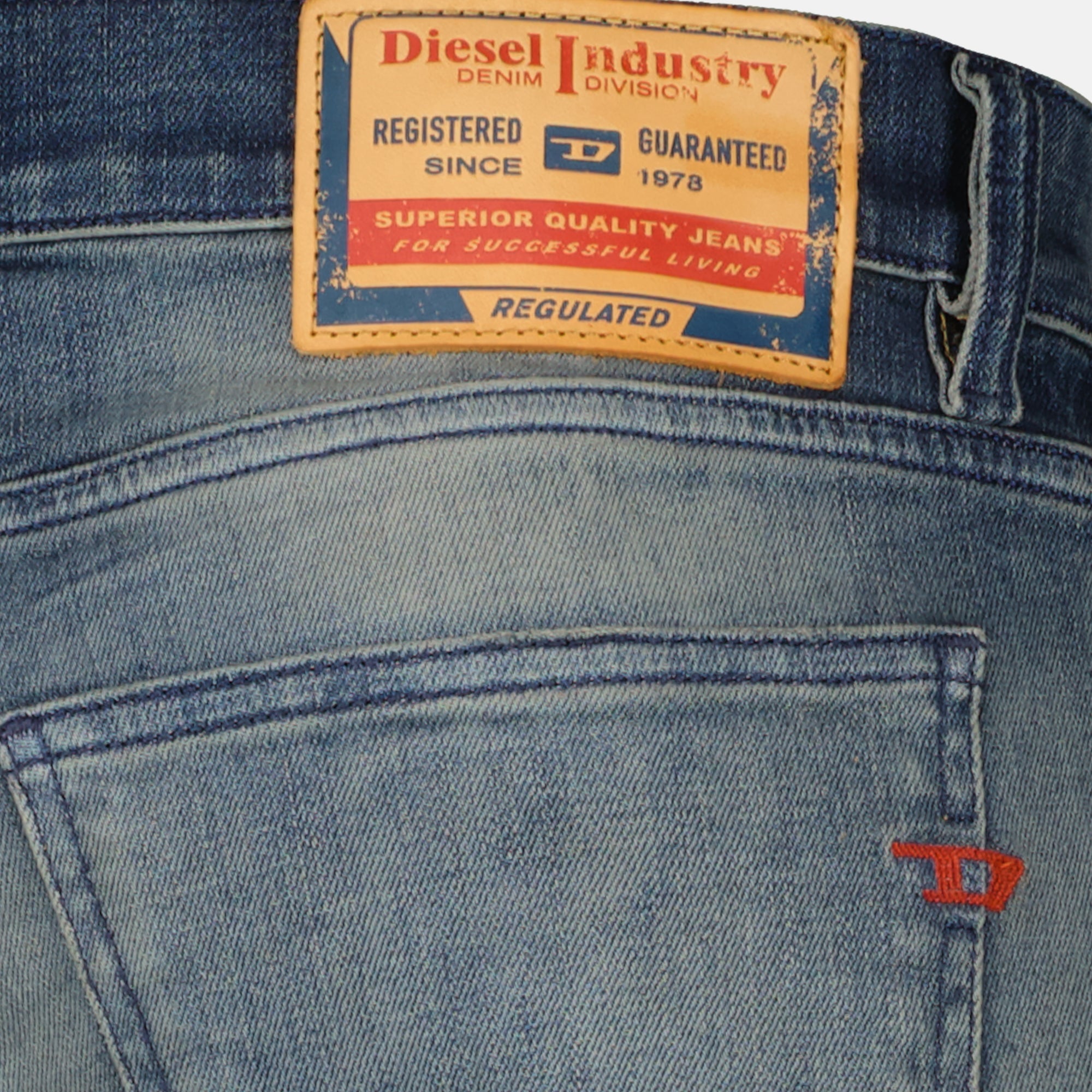 Pantalons D-Struckt 2019 L2 Jeans de Denim Azul Diesel Bleu Homme