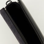 Immagine della borsa 1DR in pelle nera e denim del marchio Diesel per Unisex - Stagione Primavera-Estate 2026 - Vista Dettagliata 3