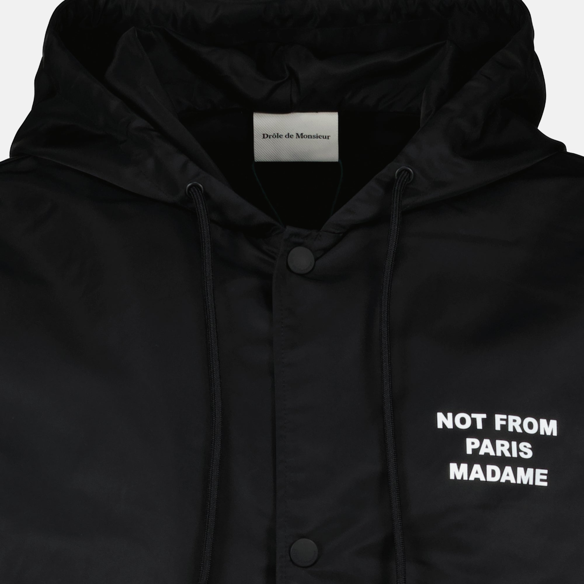 Manteaux Parka Not from Paris Madame Drole De Monsieur Noir Homme