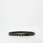 Cintos Ceinture VLogo en cuir Valentino Garavani Preto Femme