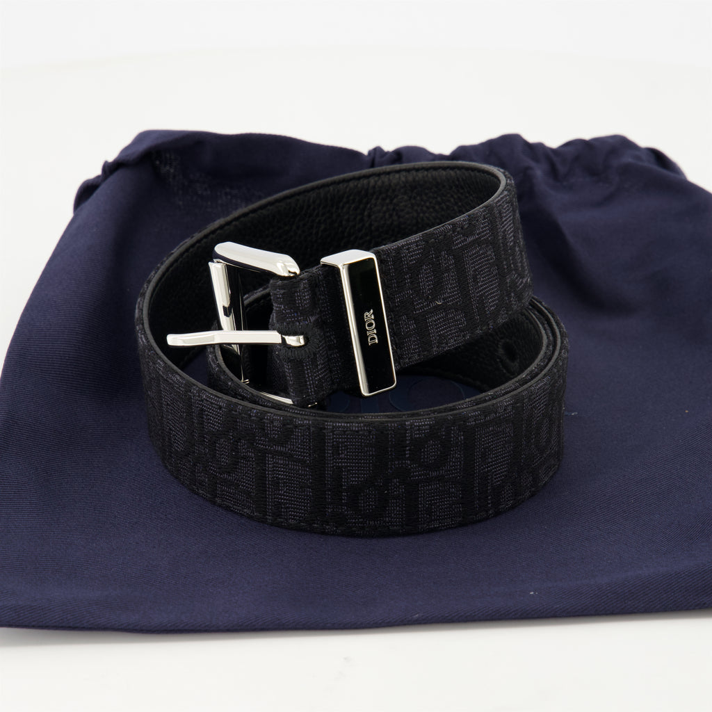 Ceintures Ceinture Oblique Dior Noir Homme