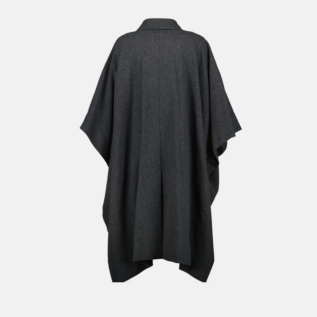 Image de l'article Long manteau en laine de la marque Mm6 pour Femme - Saison Automne-Hiver 2025 - Vue détaillée_2