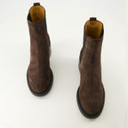 Image of the Tod's Women's Suede Ankle Boots - Autumn-Winter 2025 - Top View of Pair of Shoes