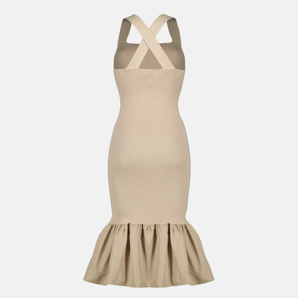 Imagen del artículo Vestido beige de canalé de la marca Patou para Mujer - Temporada Primavera-Verano 2026 - Vista Trasera