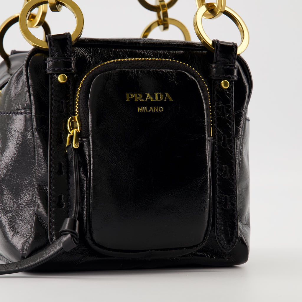 Handbags and shoulder bags Mini Dangle Bag Prada Black Femme