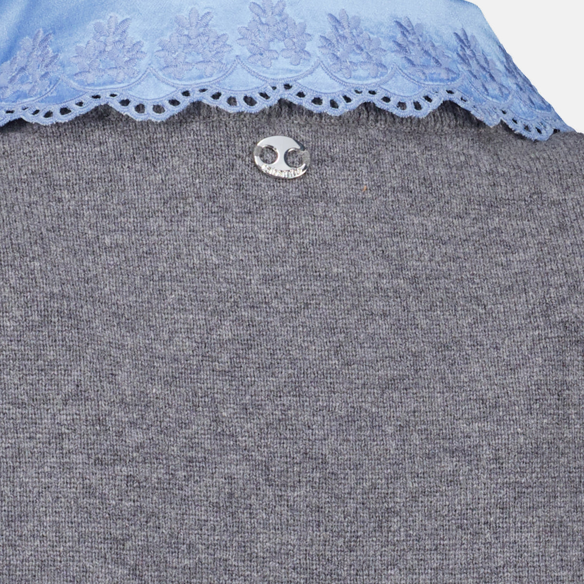 Maille Gray Short Sleeve Sweater Rabanne Gris Femme