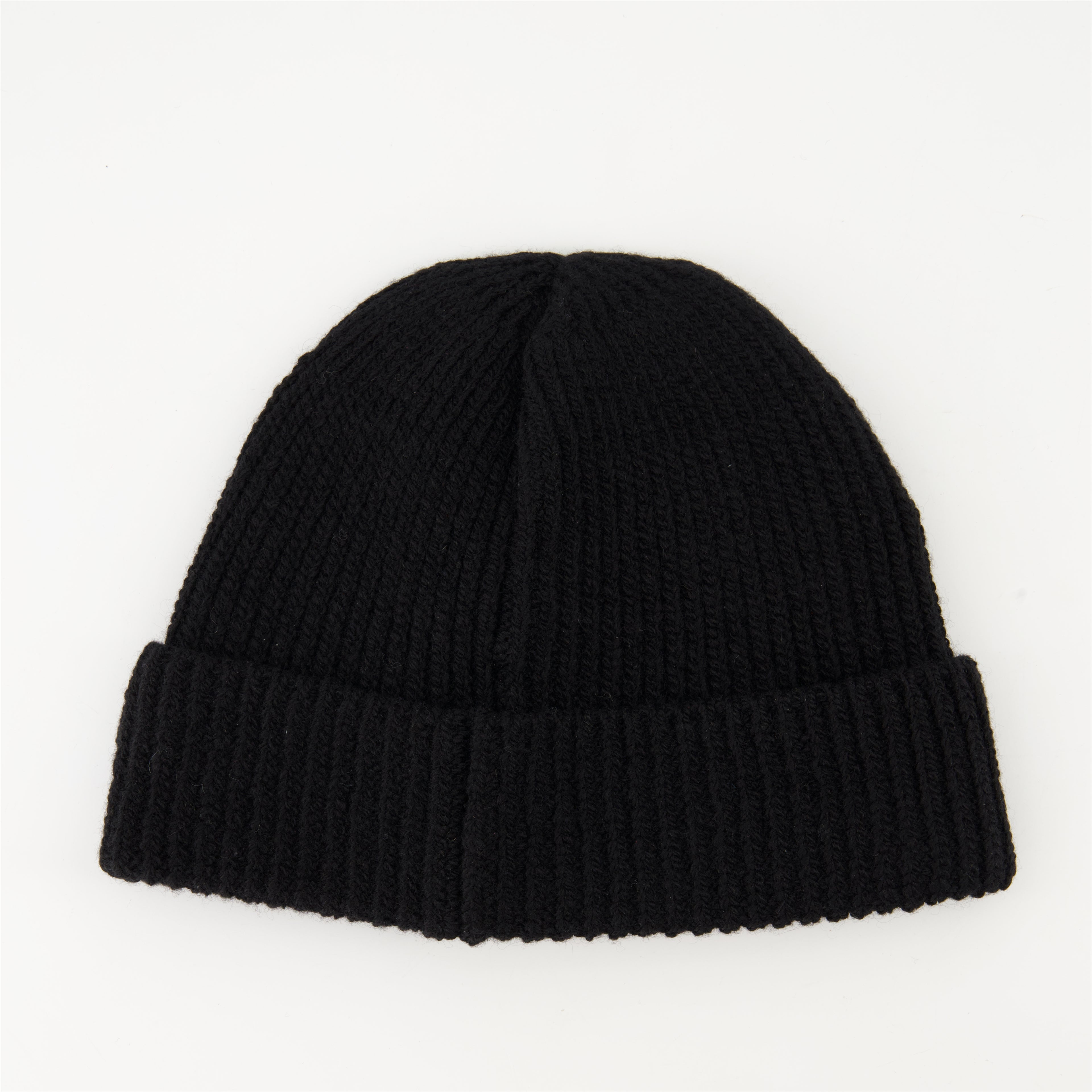 Hats, caps and beanies Bonnet à logo triangle Prada Black Homme