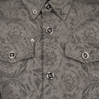 Hemden Barocco Overshirt Versace Grau Männer