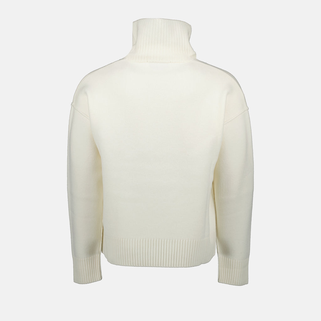 Maille Pull Ami de coeur Ami PARIS Blanc Unisexe