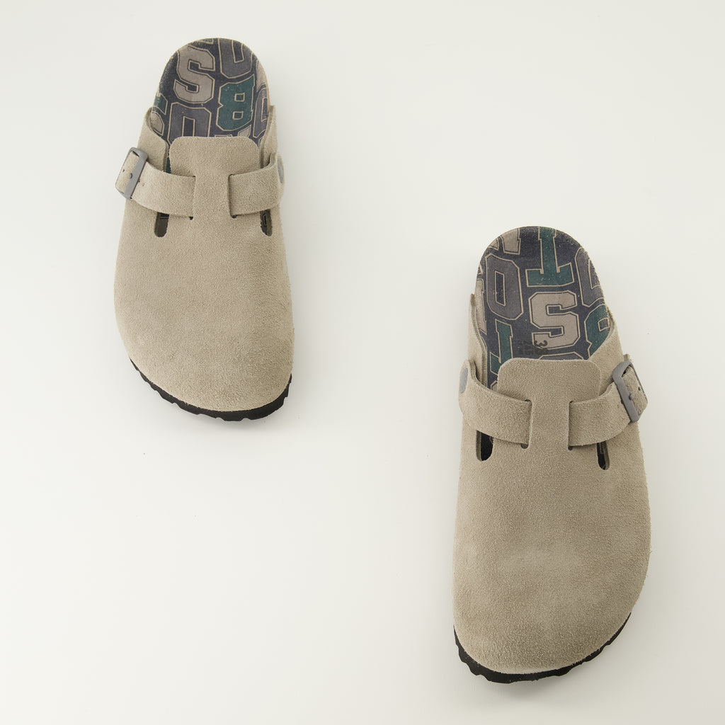 Image de l'article Mules Boston de la marque Birkenstock pour Unisex - Saison Automne-Hiver 2025 - Vue de dessus paire de chaussure