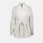 Giacche Giacca Striata Fittata Fendi Bianco Femme