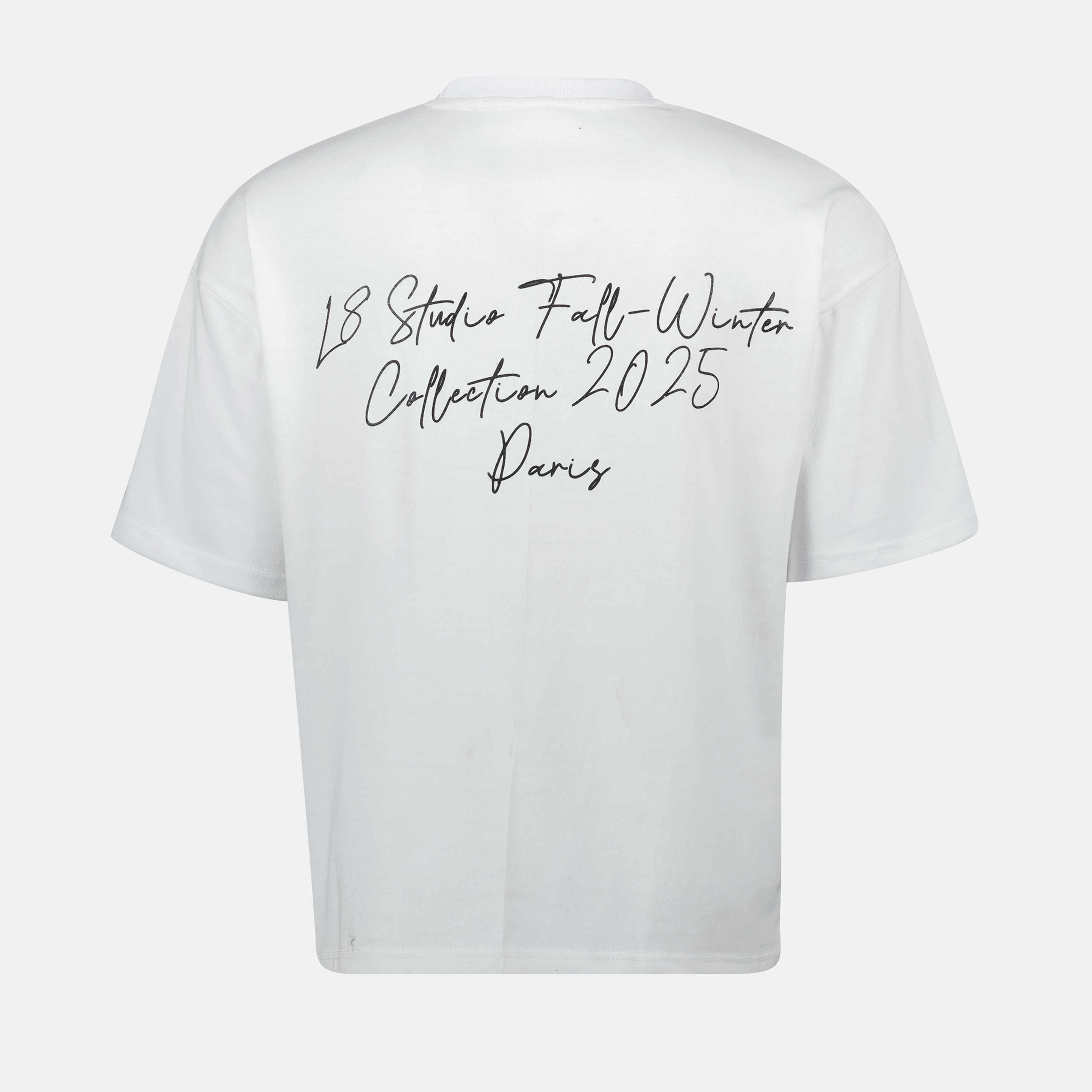 티셔츠 소크라테스 티셔츠 L8 Studio 하얀색 Homme