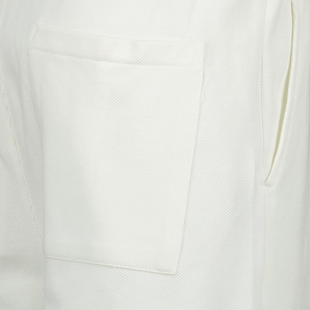 Shorts Calções de Algodão Piqué Drole De Monsieur Branco Homens