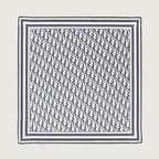 Écharpes, foulards et gants Carré de soie Oblique Dior Bleu Homme