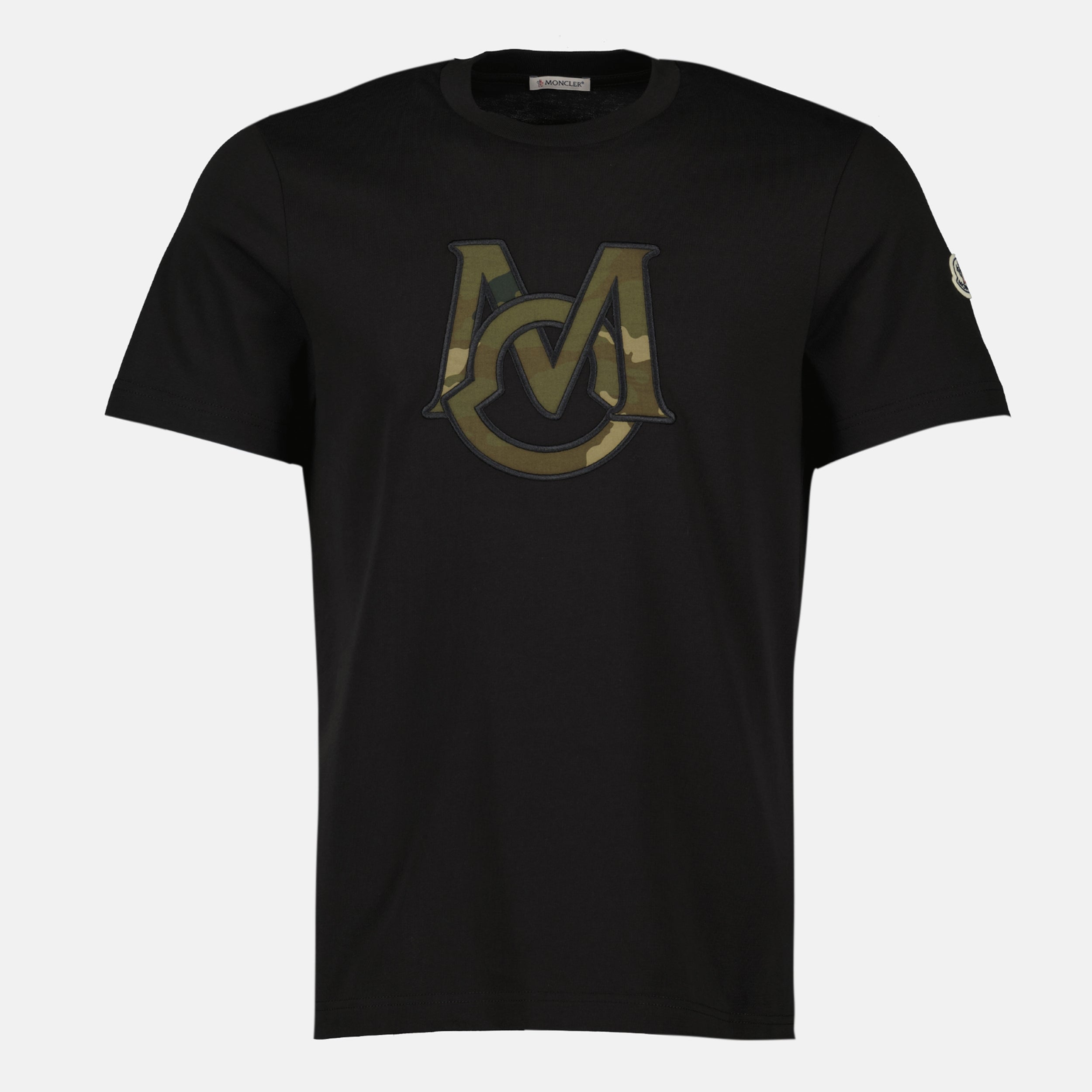 T-shirts T-shirt à monogramme Moncler Noir Homme