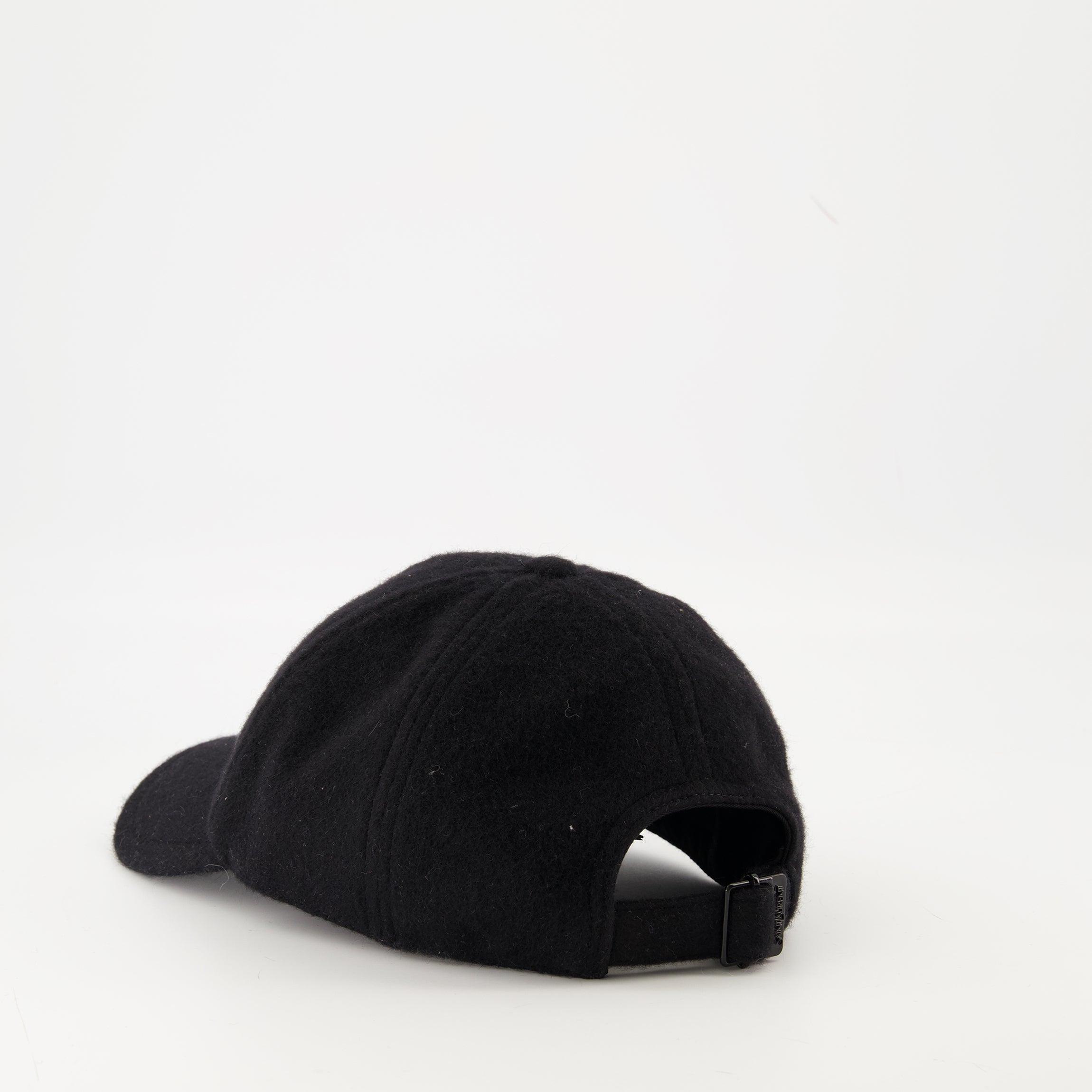 Image of the Saint Laurent Men's Cashmere Cap - Autumn-Winter 2025 - Detailed View_2