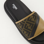 오픈 슈즈 펜디 대각선 샌들 Fendi 갈색 Homme